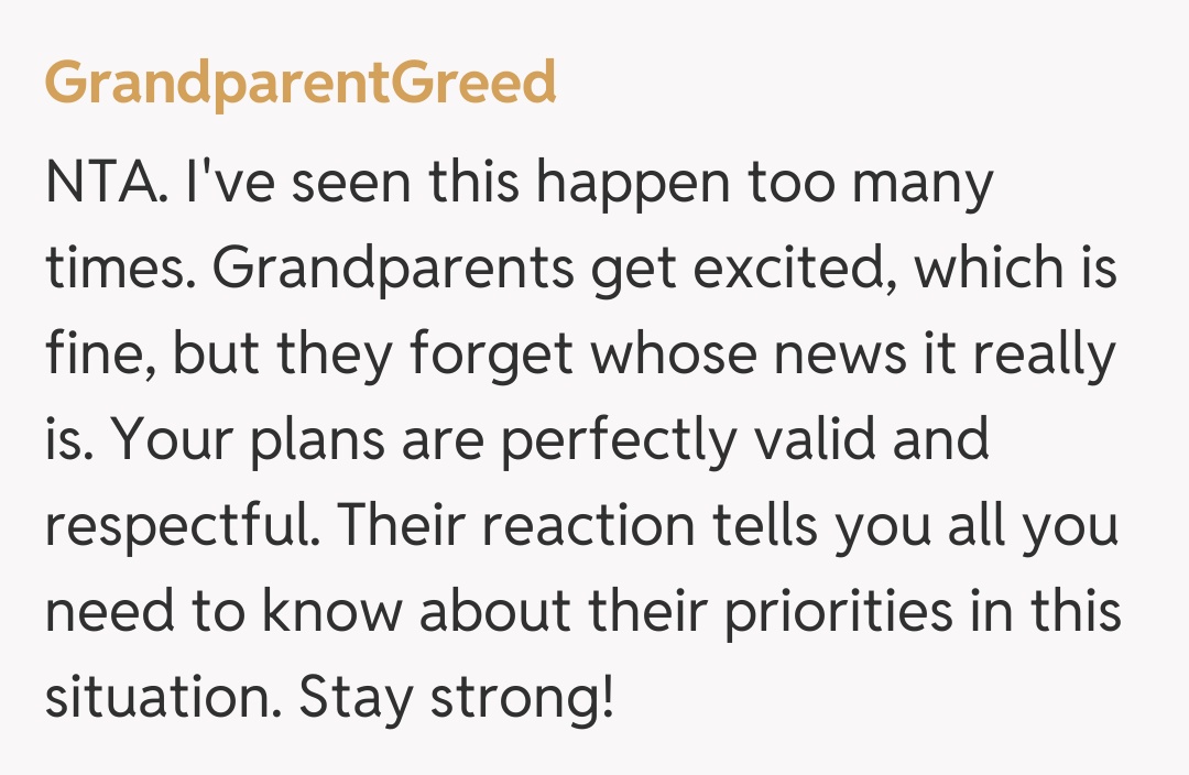 Comentariu de la GrandparentGreed