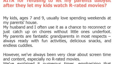 Photo of AITA for refusing to let my parents babysit after they let my kids watch R-rated movies?