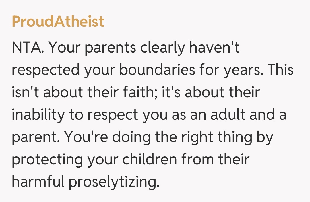 Comentariu de la ProudAtheist