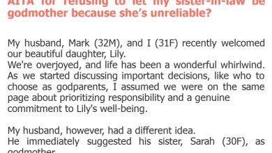 Photo of AITA for refusing to let my sister-in-law be godmother because she’s unreliable?