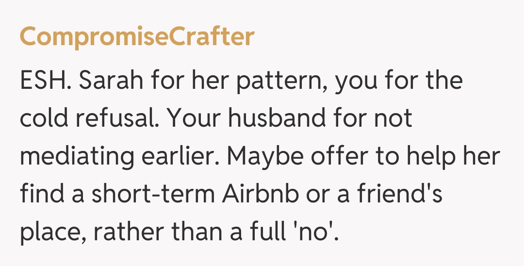 Comentariu de la CompromiseCrafter