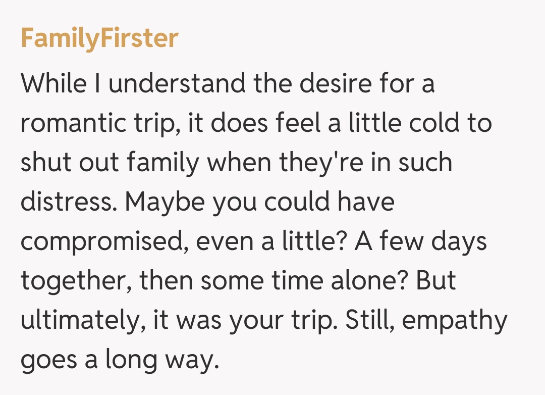 Comentariu de la FamilyFirster