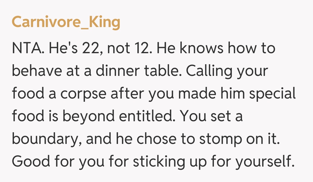 Comentariu de la Carnivore_King