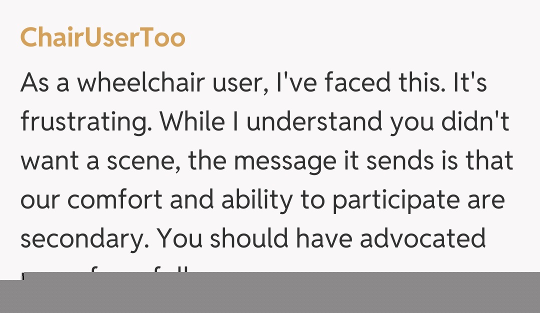 Comentariu de la ChairUserToo