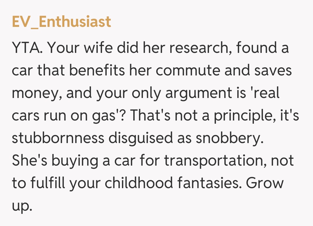 Comentariu de la EV_Enthusiast