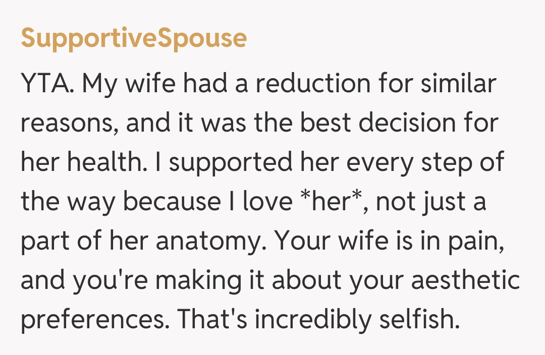 Comentariu de la SupportiveSpouse