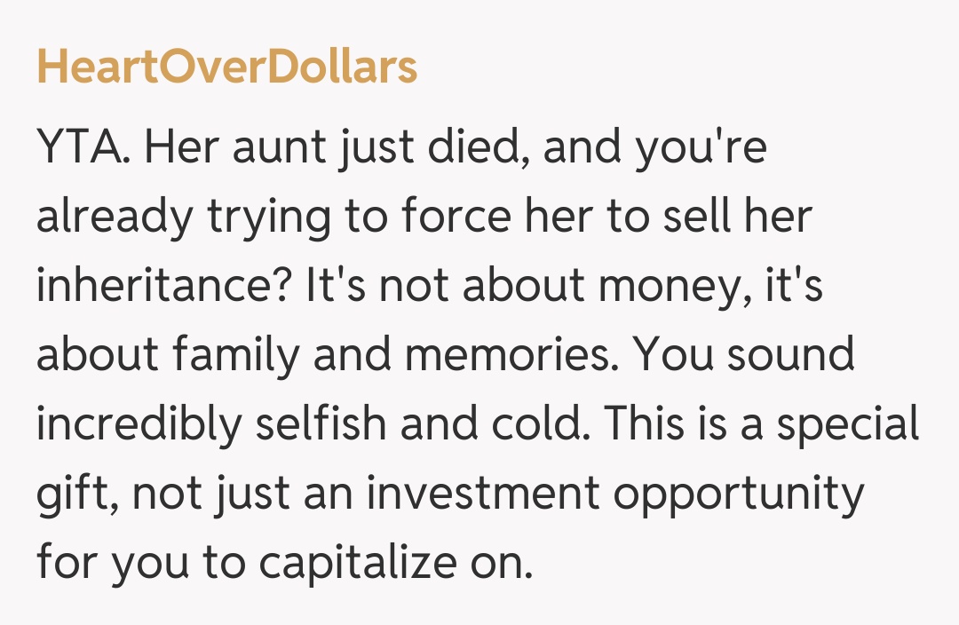 Comentariu de la HeartOverDollars