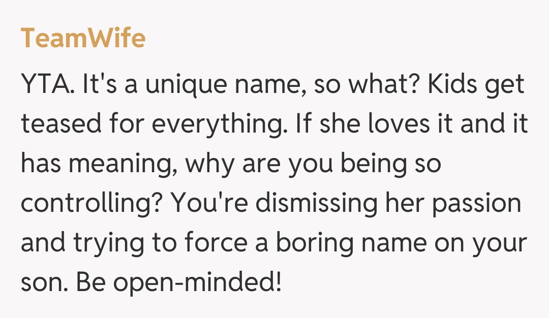 Comentariu de la TeamWife