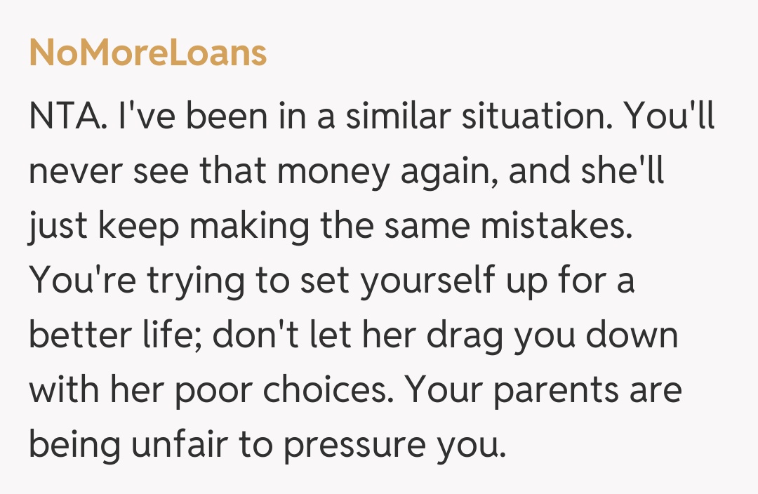 Comentariu de la NoMoreLoans