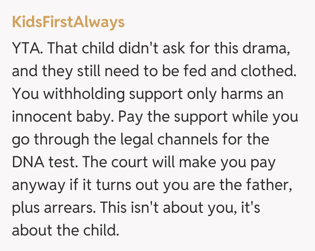 Comentariu de la KidsFirstAlways