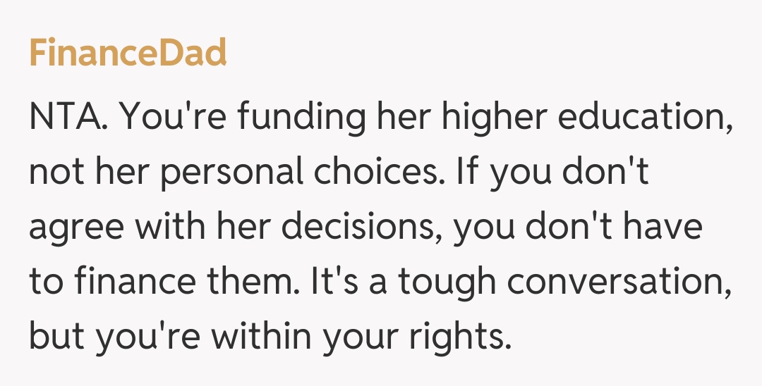 Comentariu de la FinanceDad