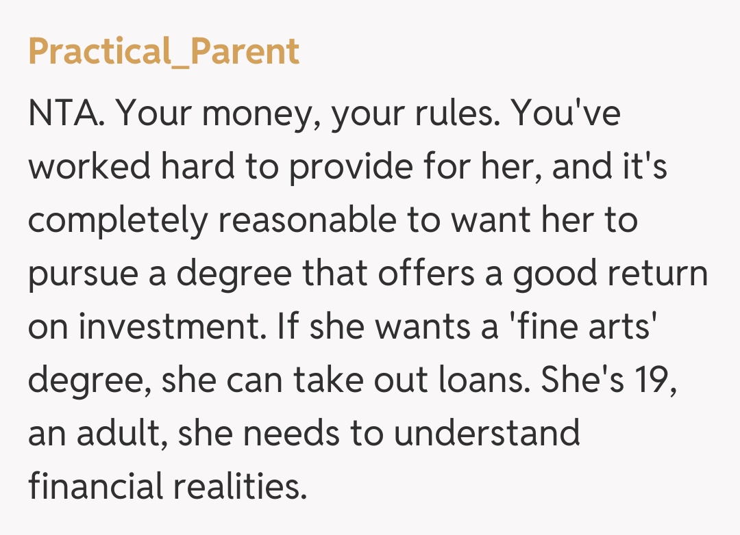 Comentariu de la Practical_Parent