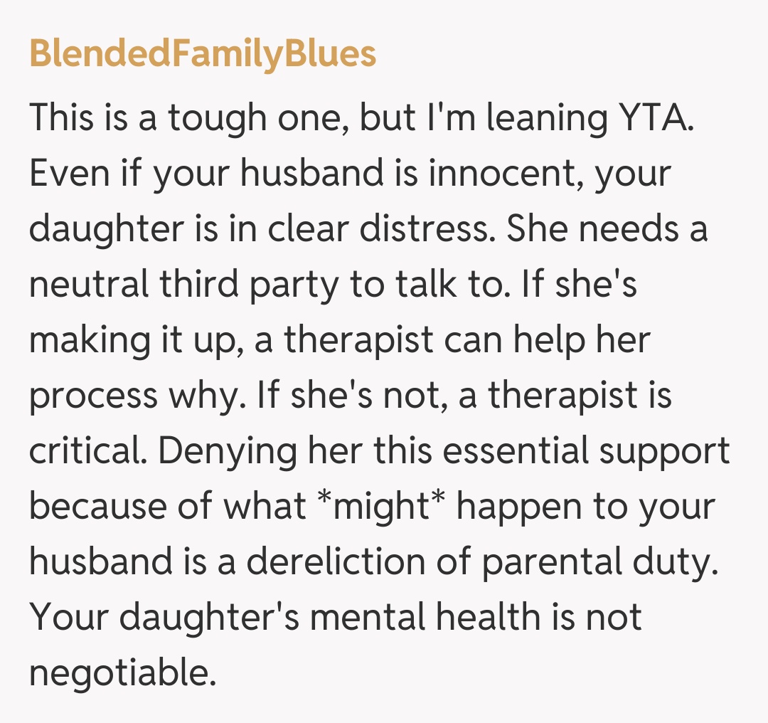 Comentariu de la BlendedFamilyBlues