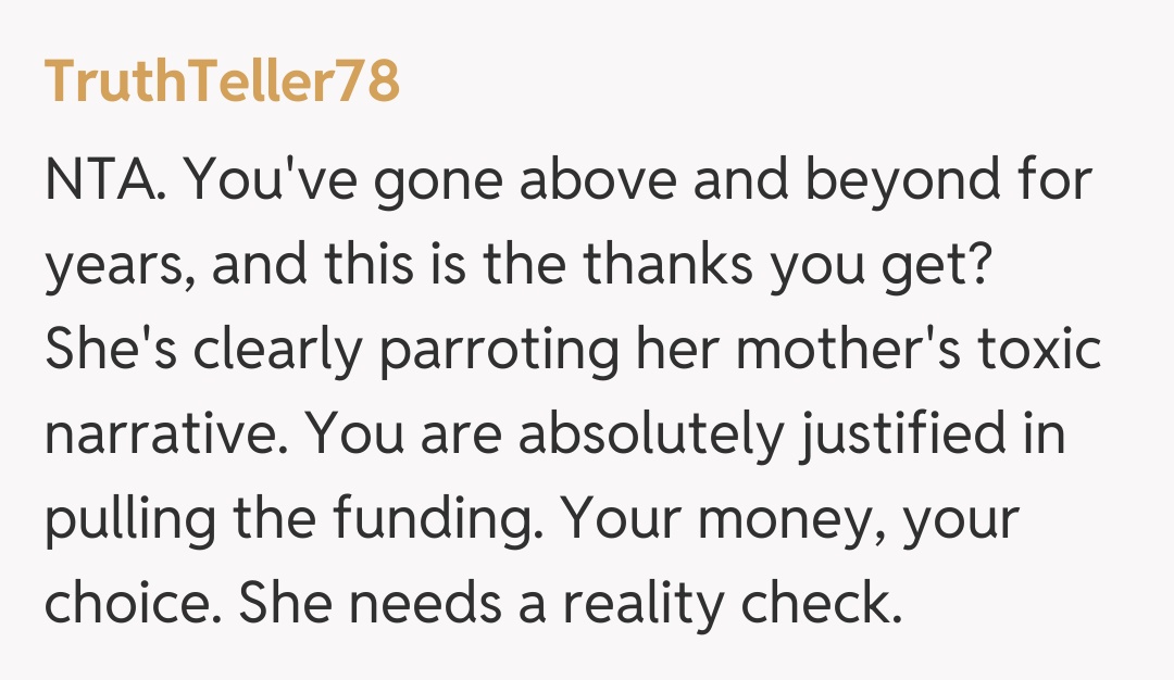 Comentariu de la TruthTeller78