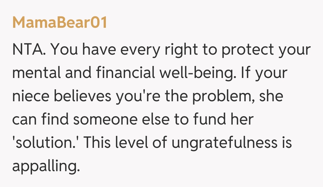 Comentariu de la MamaBear01