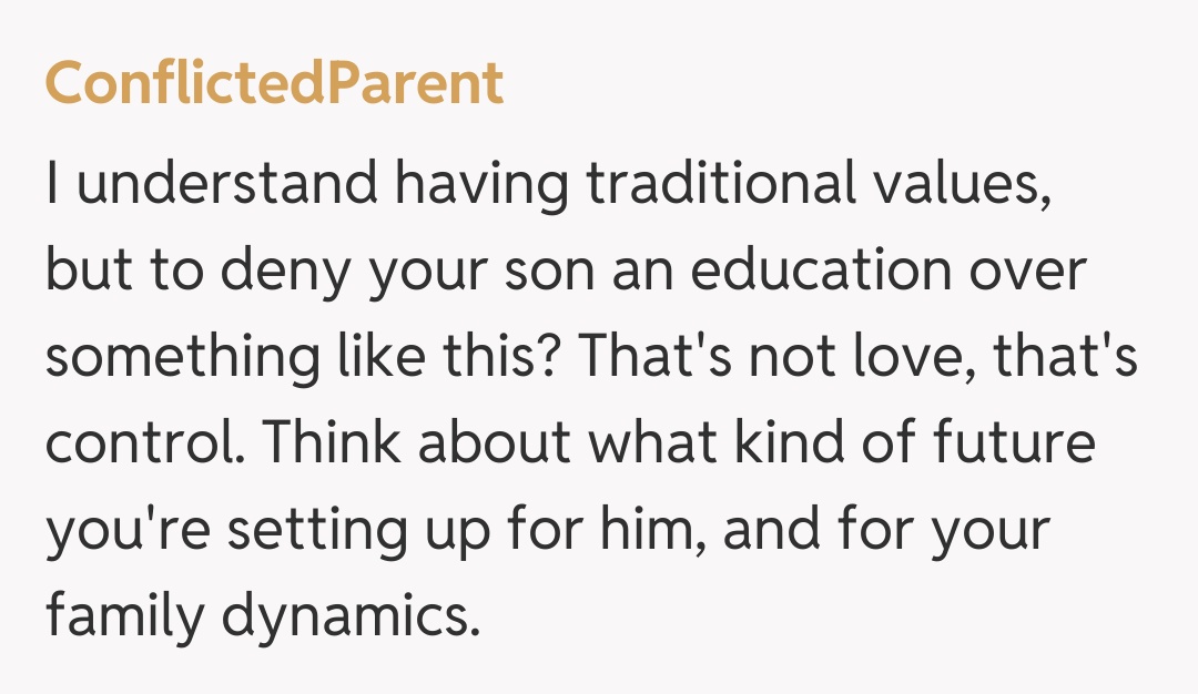 Comentariu de la ConflictedParent