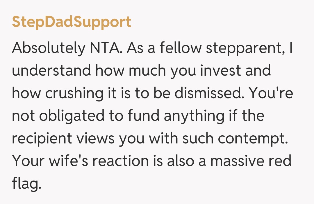 Comentariu de la StepDadSupport