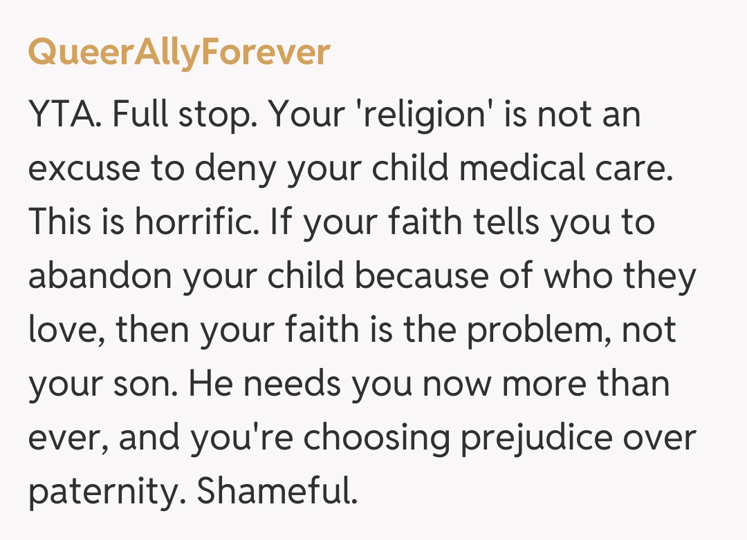 Comentariu de la QueerAllyForever