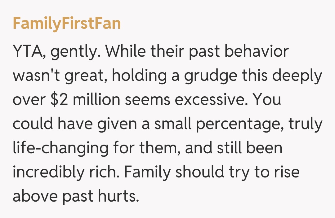 Comentariu de la FamilyFirstFan