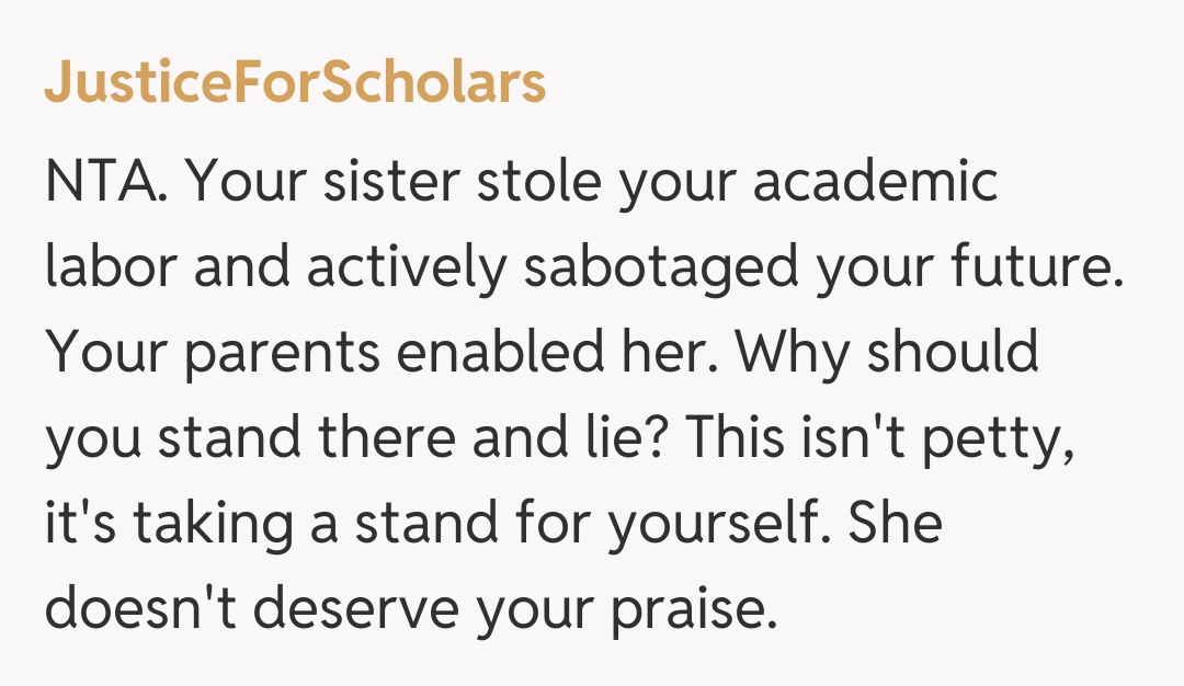 Comentariu de la JusticeForScholars