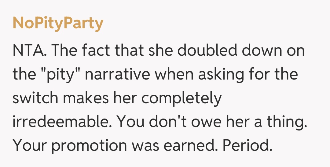 Comentariu de la NoPityParty