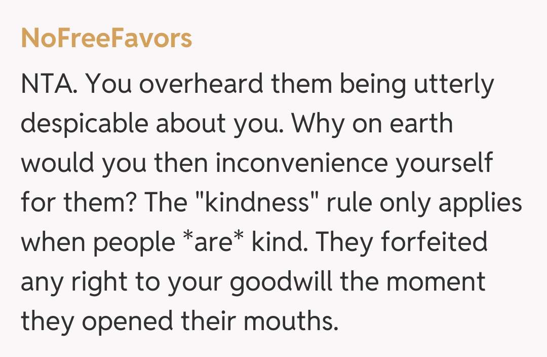 Comentariu de la NoFreeFavors