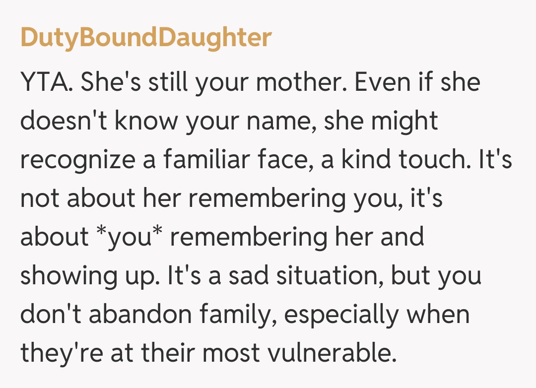 Comentariu de la DutyBoundDaughter