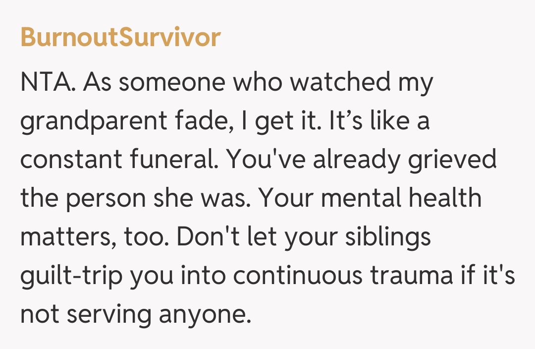 Comentariu de la BurnoutSurvivor