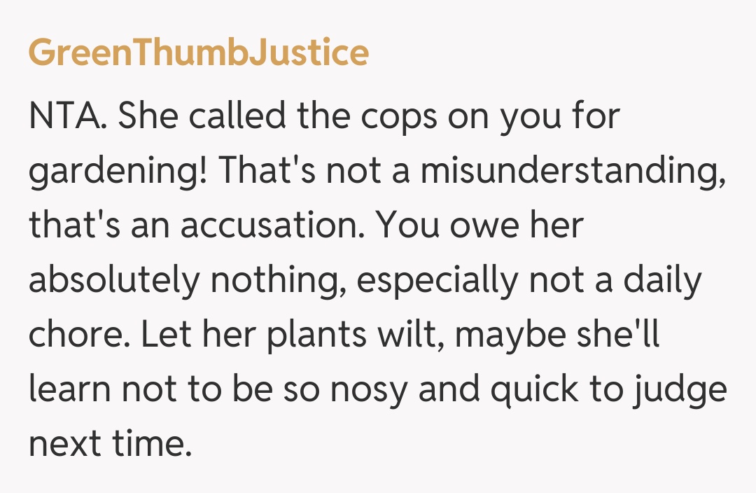 Comentariu de la GreenThumbJustice