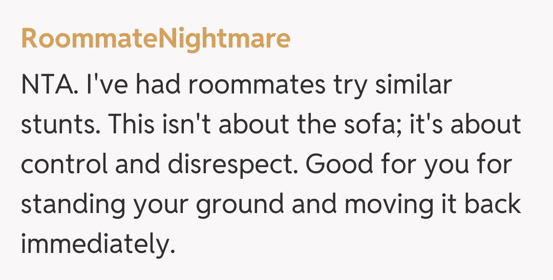 Comentariu de la RoommateNightmare