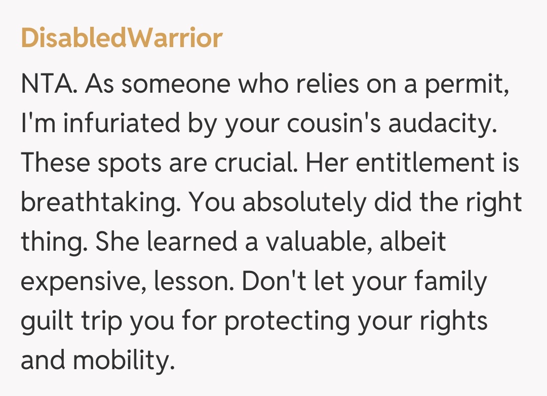 Comentariu de la DisabledWarrior