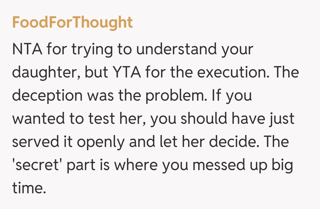 Comentariu de la FoodForThought