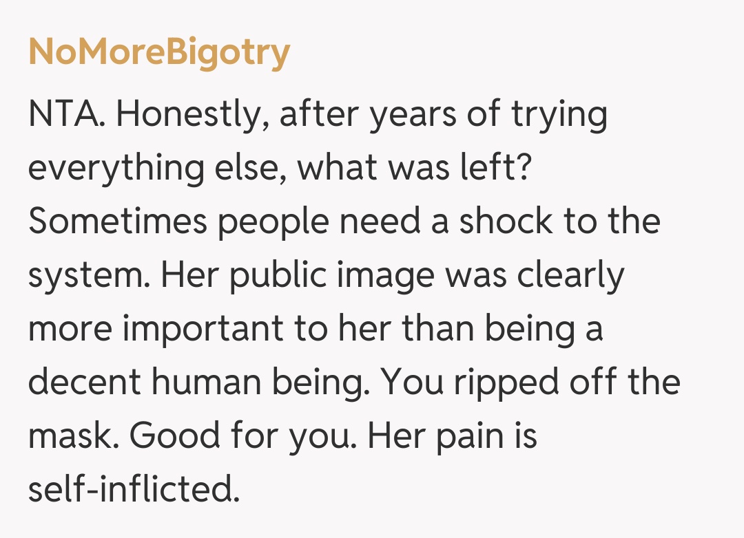 Comentariu de la NoMoreBigotry