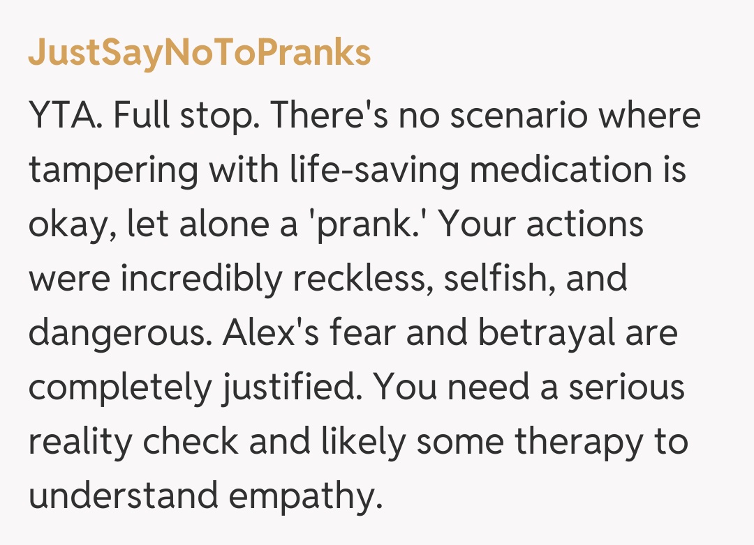 Comentariu de la JustSayNoToPranks