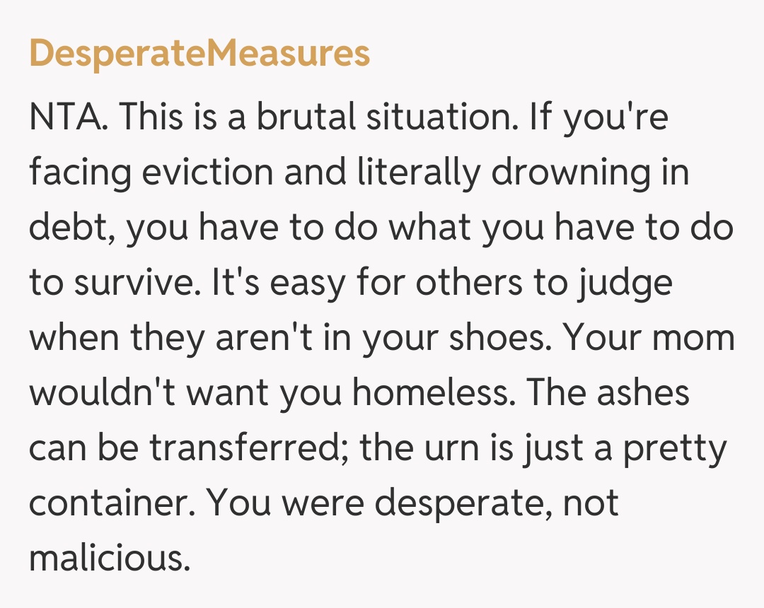 Comentariu de la DesperateMeasures