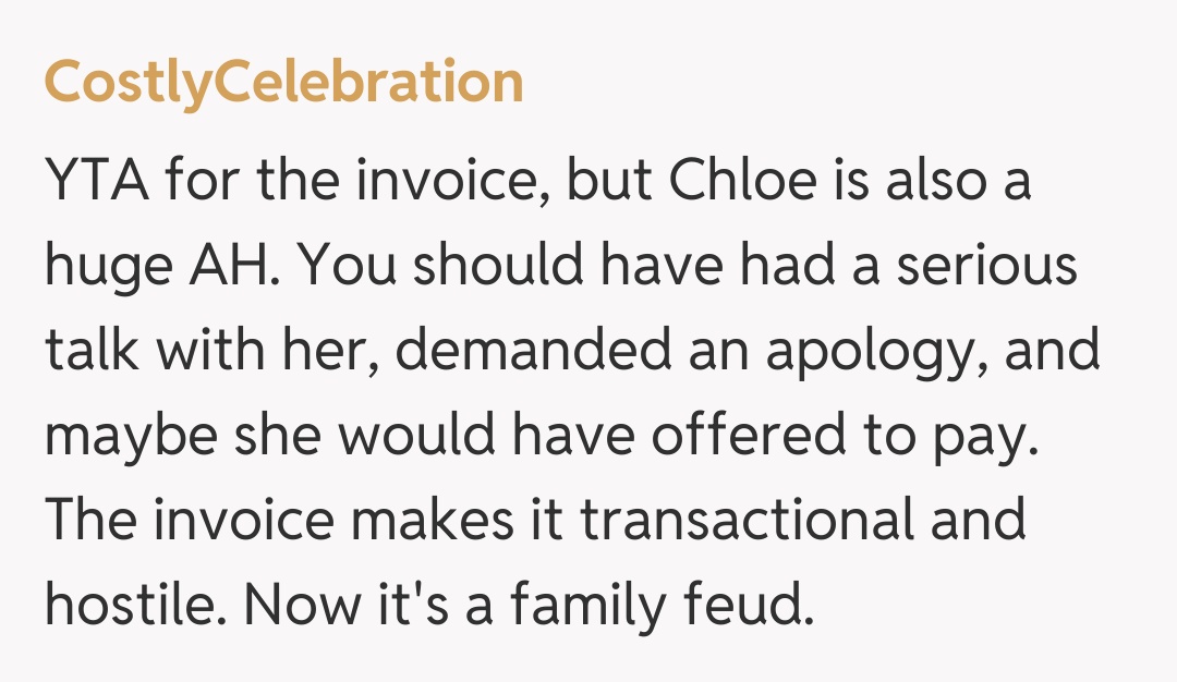 Comentariu de la CostlyCelebration