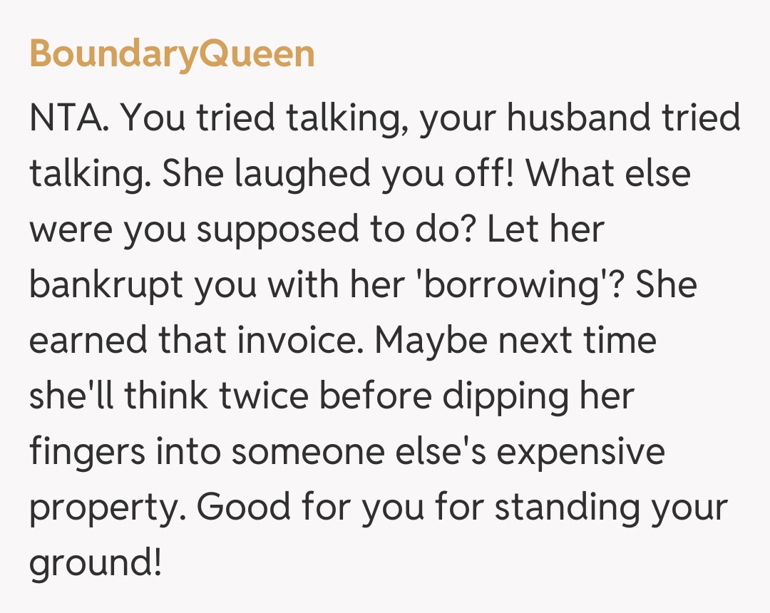 Comentariu de la BoundaryQueen