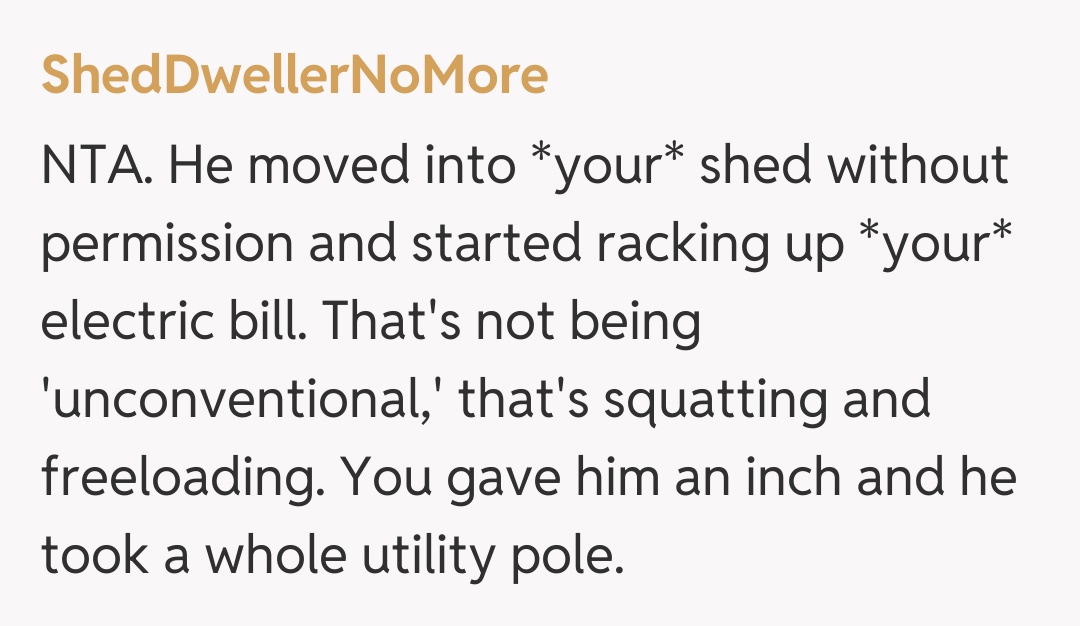 Comentariu de la ShedDwellerNoMore