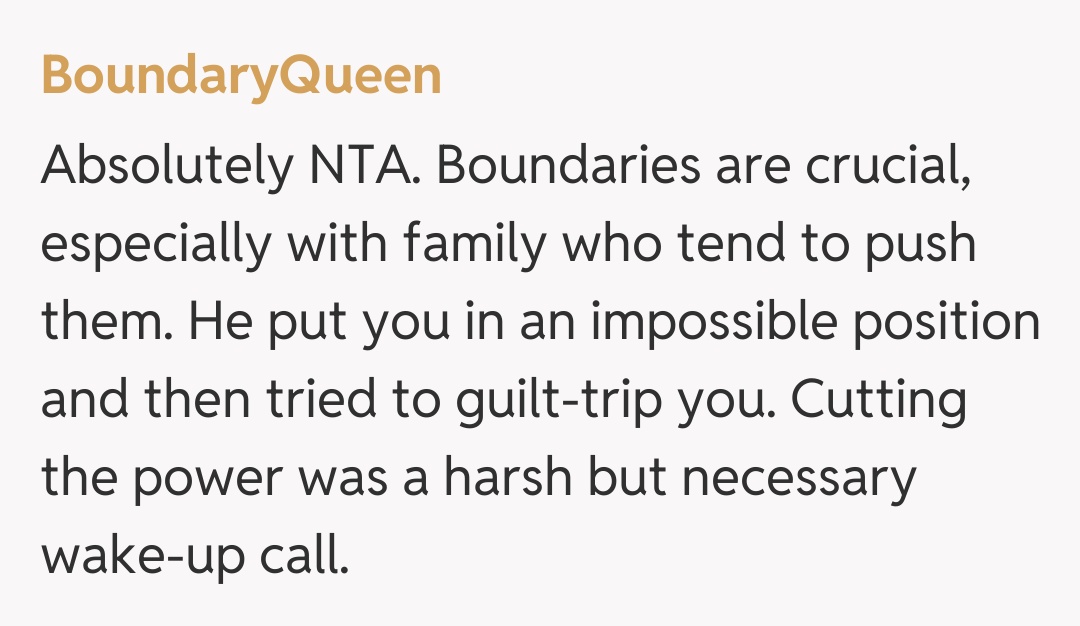 Comentariu de la BoundaryQueen