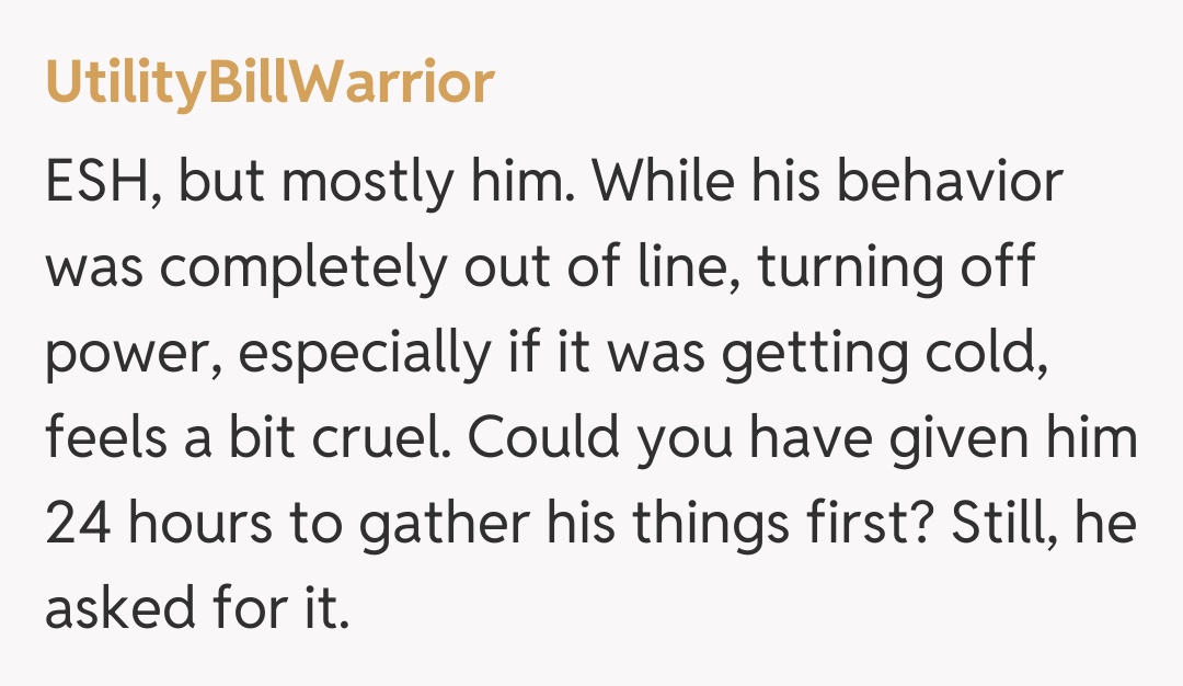 Comentariu de la UtilityBillWarrior