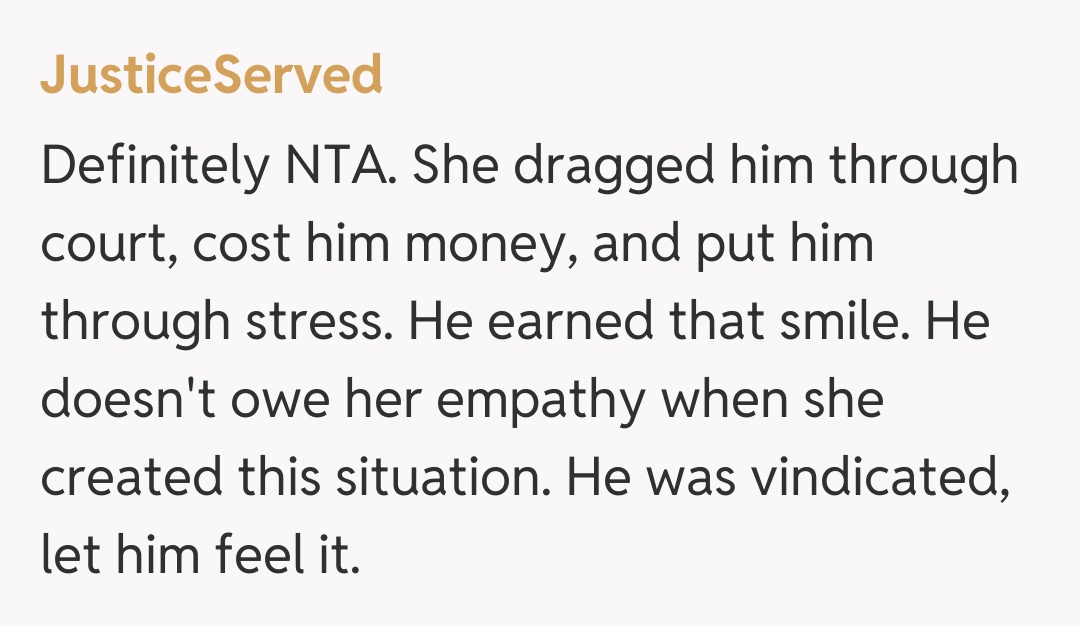 Comentariu de la JusticeServed