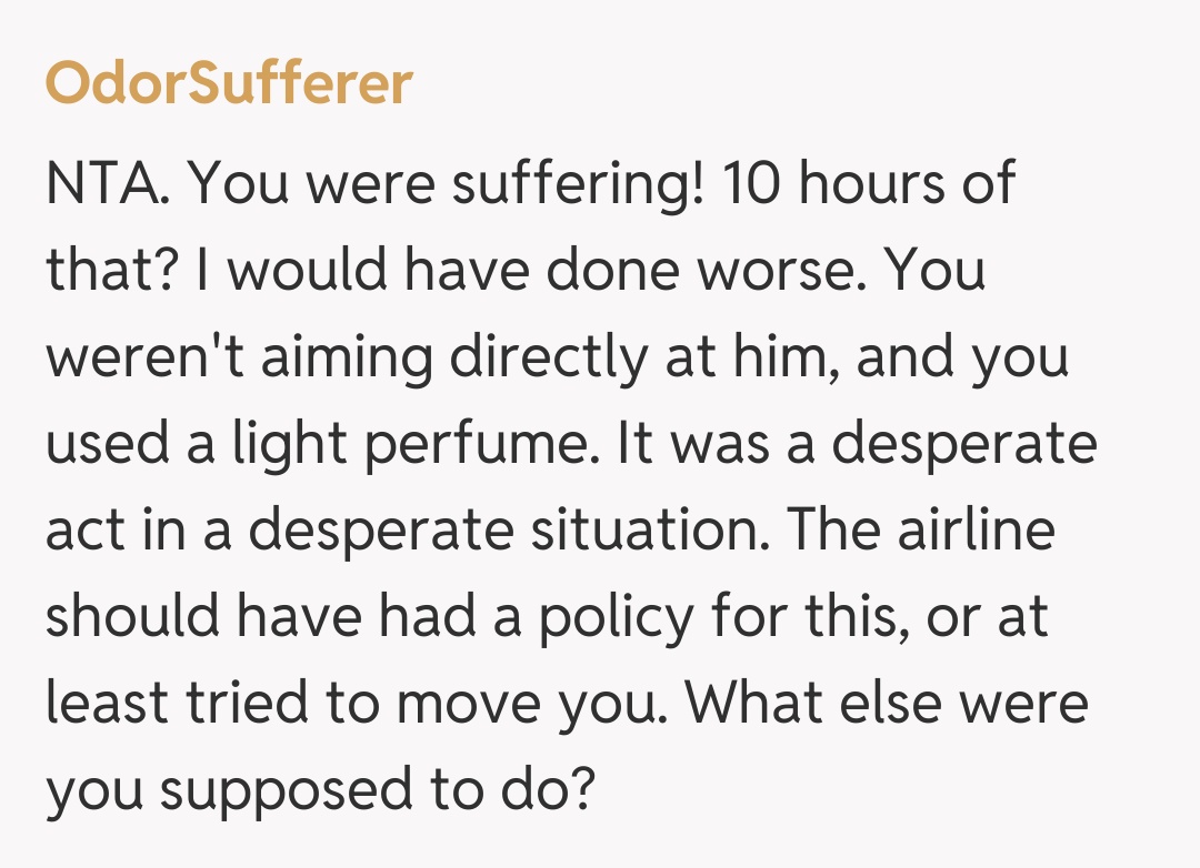 Comentariu de la OdorSufferer