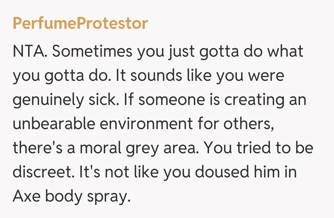 Comentariu de la PerfumeProtestor