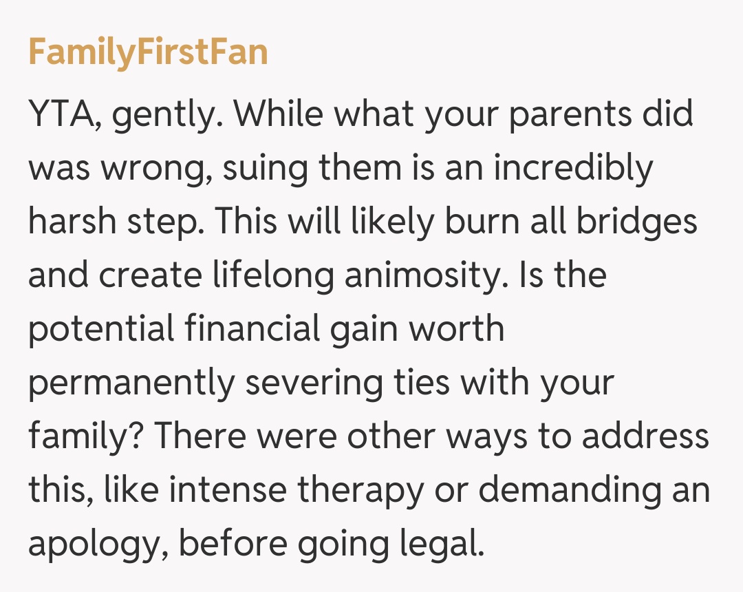 Comentariu de la FamilyFirstFan