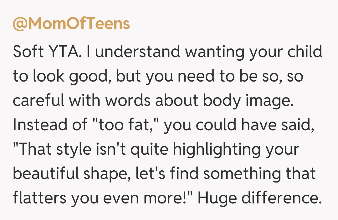 Comentariu de la @MomOfTeens