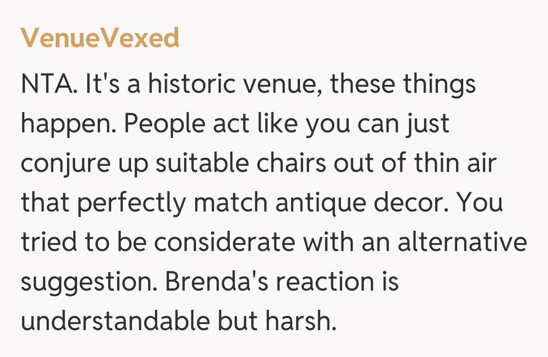 Comentariu de la VenueVexed