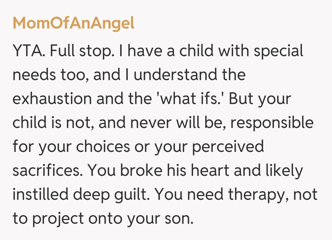 Comentariu de la MomOfAnAngel