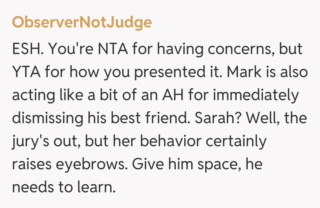 Comentariu de la ObserverNotJudge