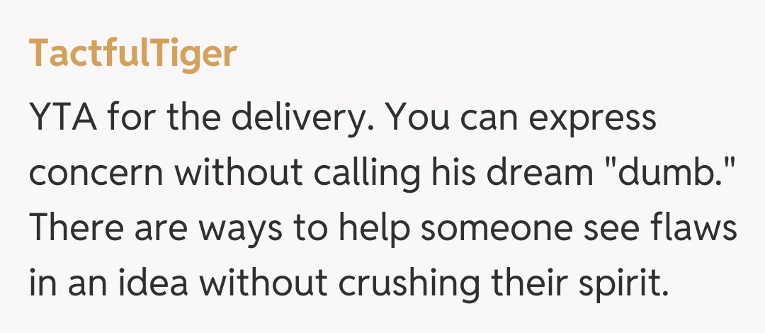 Comentariu de la TactfulTiger