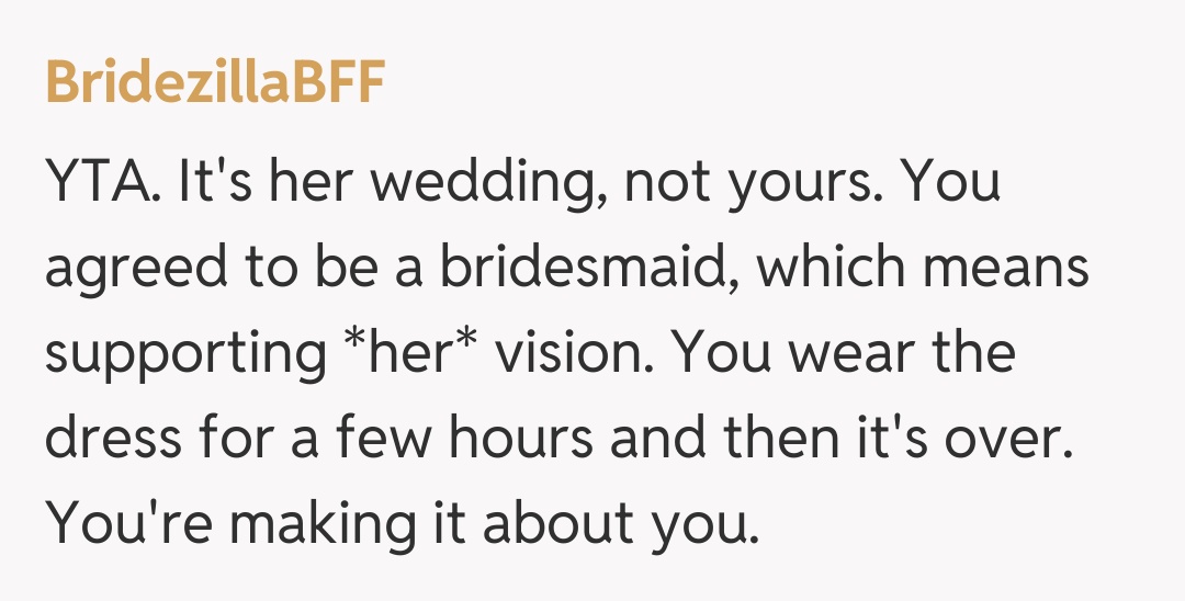 Comentariu de la BridezillaBFF